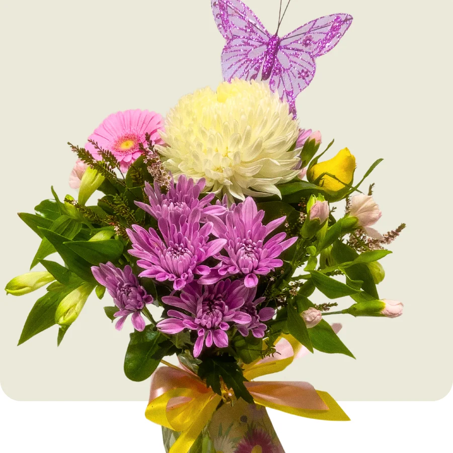 Florist Choice Bouquet of flowers with a butterfly